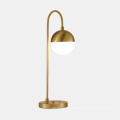 Modern Glass Ball Golden Metal Table Lamp For Hotel Home